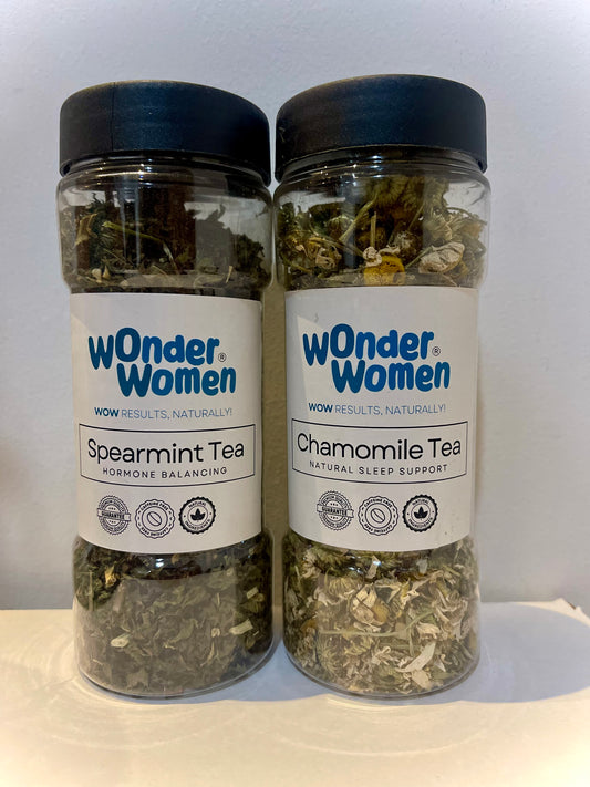 Spearmint & Chamomile Tea Bundle: A Herbal Blend for Hormonal Imbalance